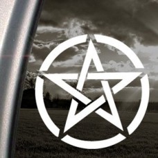 Pentagram Decal Truck Bumper Window Vinyl Sticker 